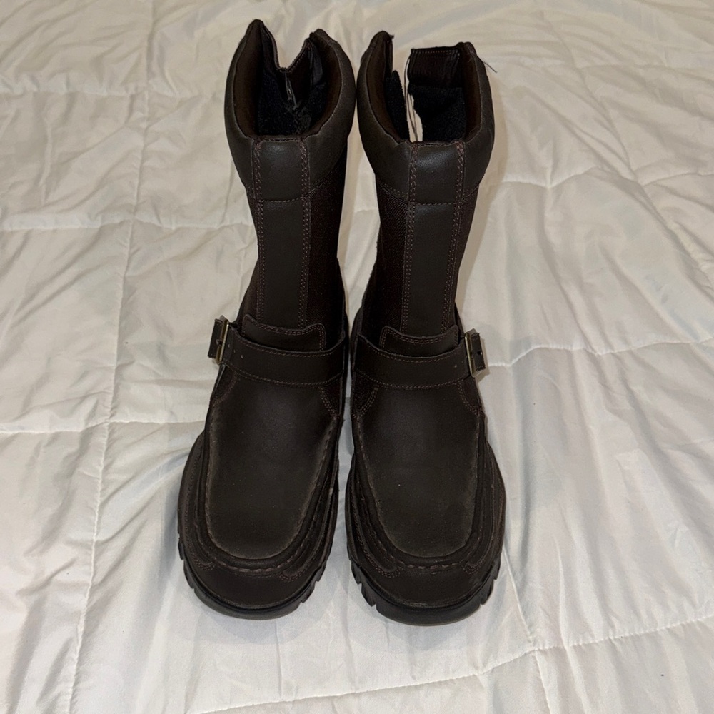 Guide Gear Brown Mid-Calf Buckle Winter Boots